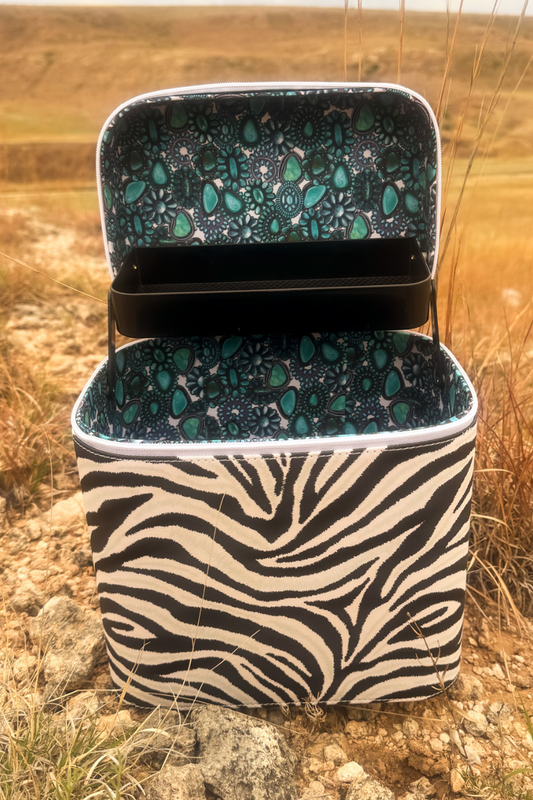 Zebra Cowgirl Keepsake Makeup Box