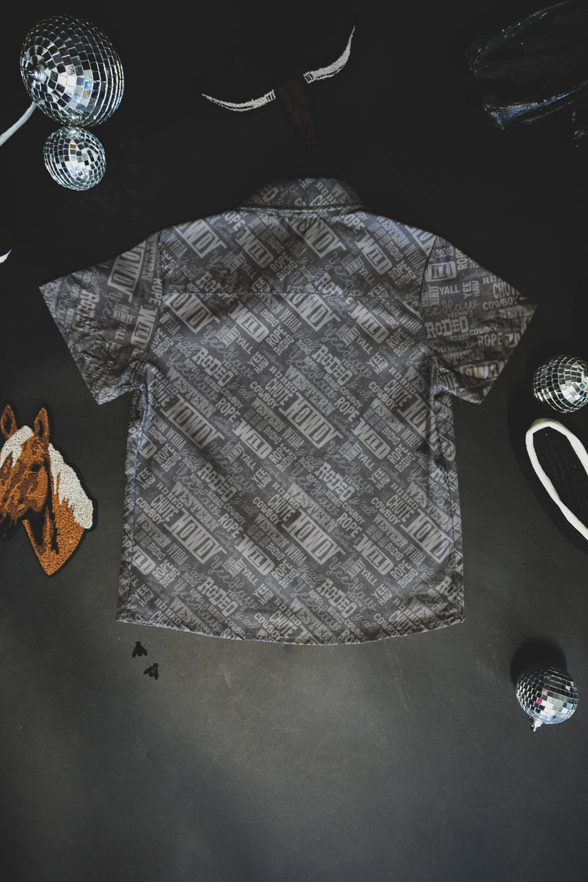 Men's Hey Howdy Short Sleeve Button-Up Shirt