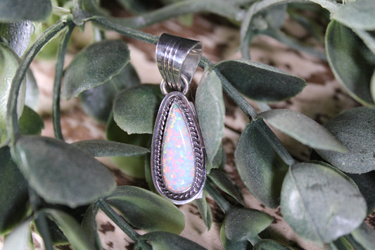 Daniel Benally Navajo Handmade Opal Pendant – Sterling Silver