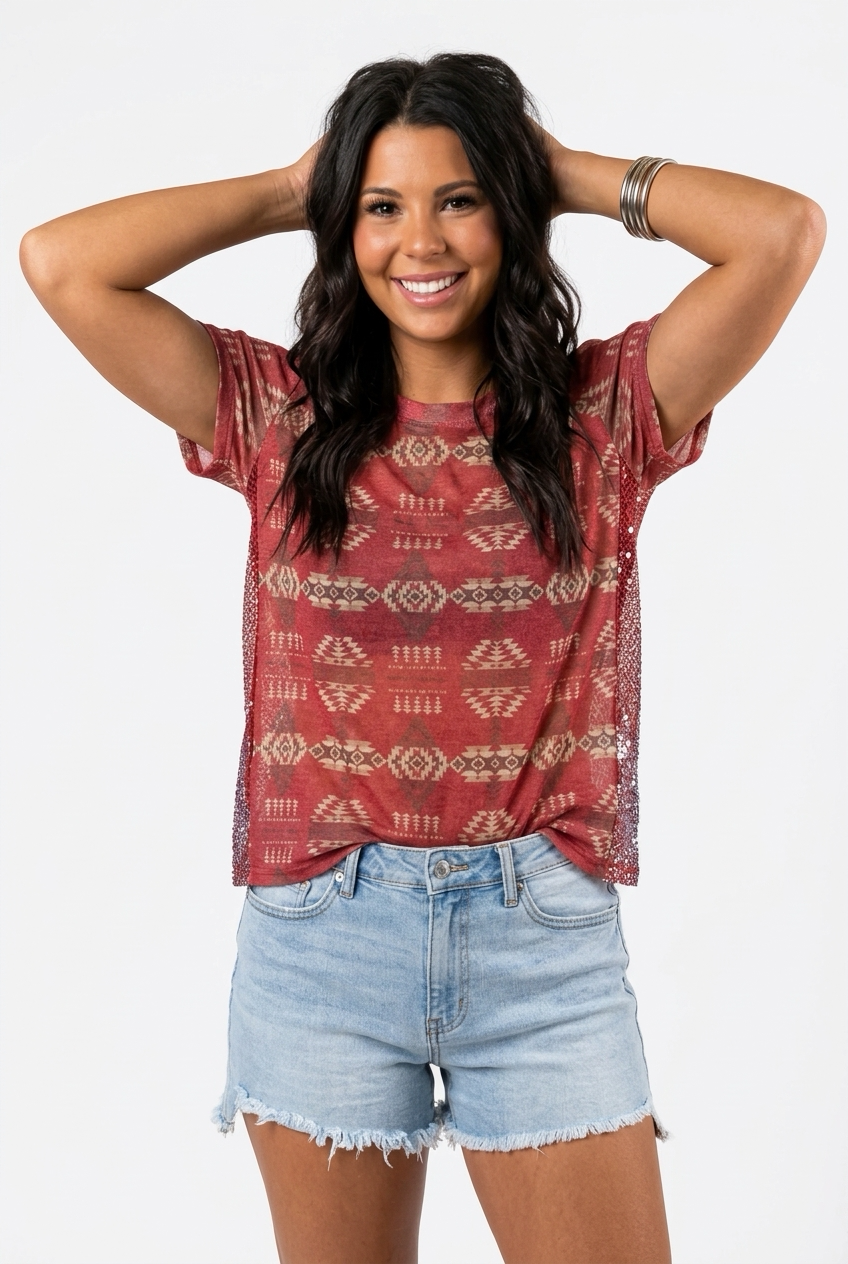 Sparkle Country Top