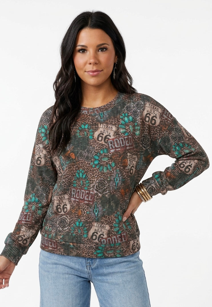 Wild Route Sweater Top