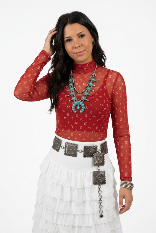 Red Dirt Branded Mesh Top