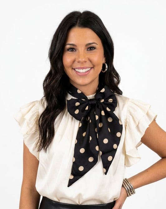 Black/Gold Polka Dot Latigo