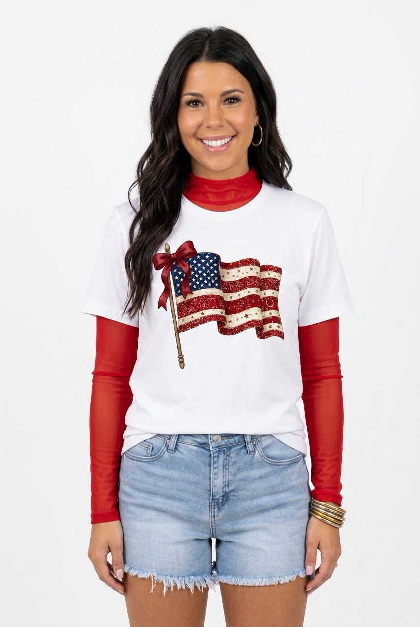 Western Bandana Flag Tee