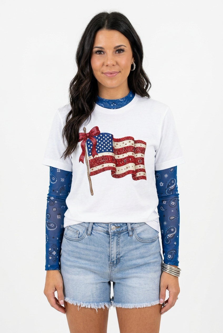 Western Bandana Flag Tee