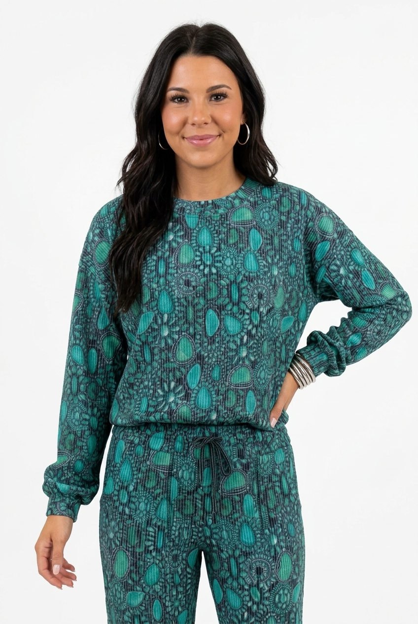 Cowgirl Cluster Sweater Top