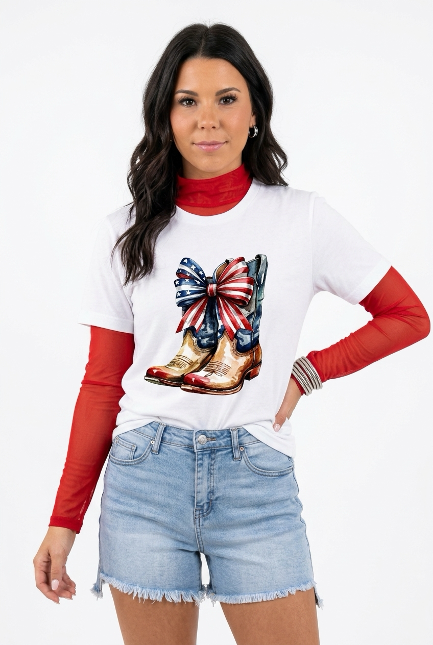 Stars, Stripes & Boots Tee