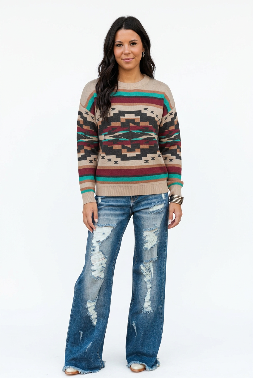 Southwest Sunset Sweater