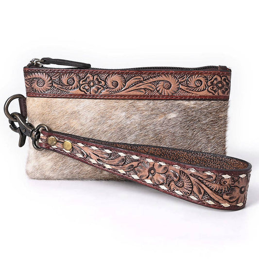 Genuine Leather Womens Wristelet