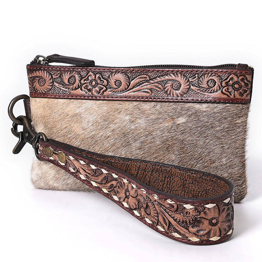 Genuine Leather Womens Wristelet