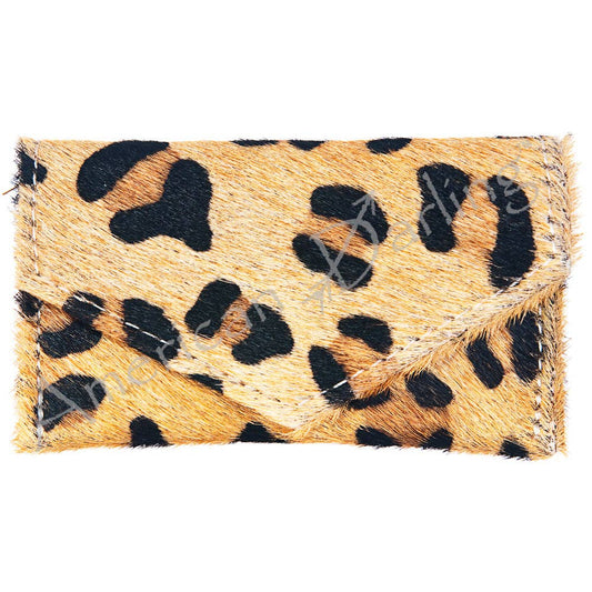 Hair-On Cowhide Envelope Card Holder