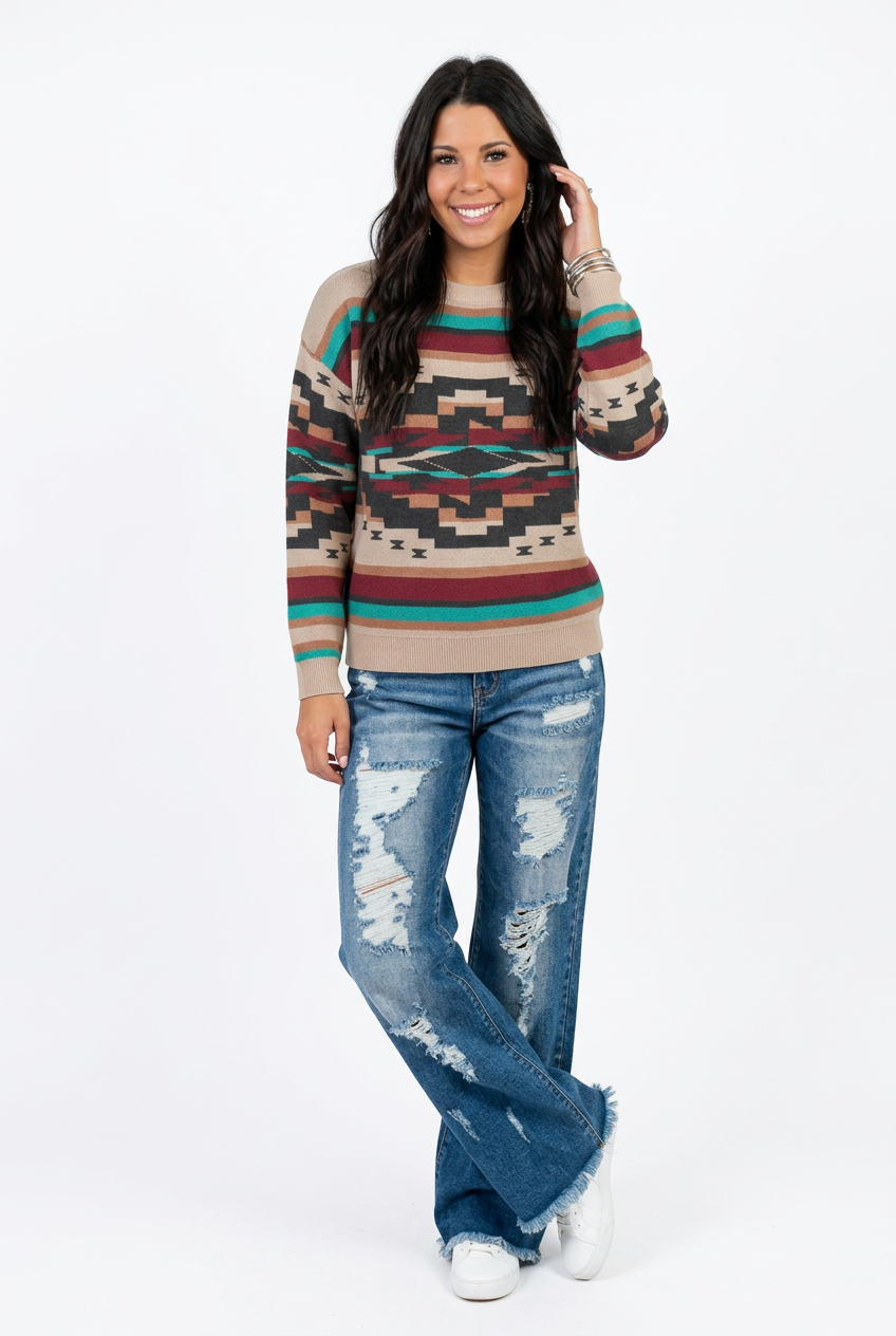 Southwest Sunset Sweater
