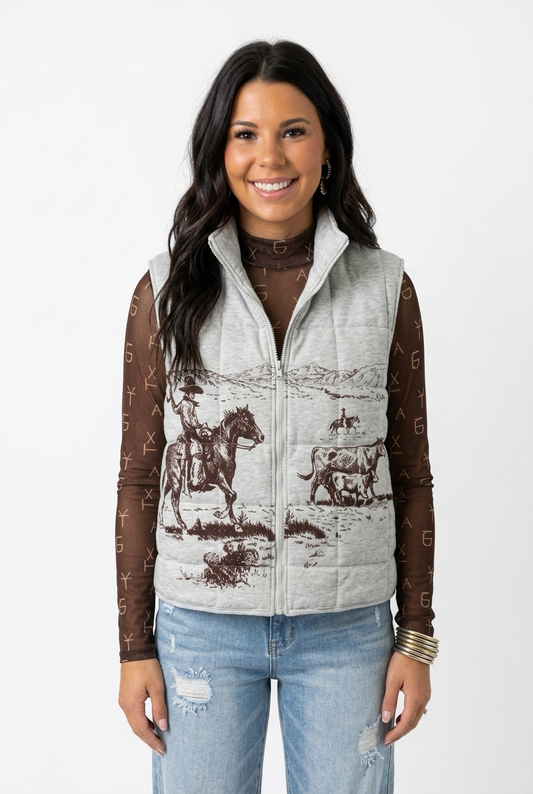 Cowboy Canvas Vest