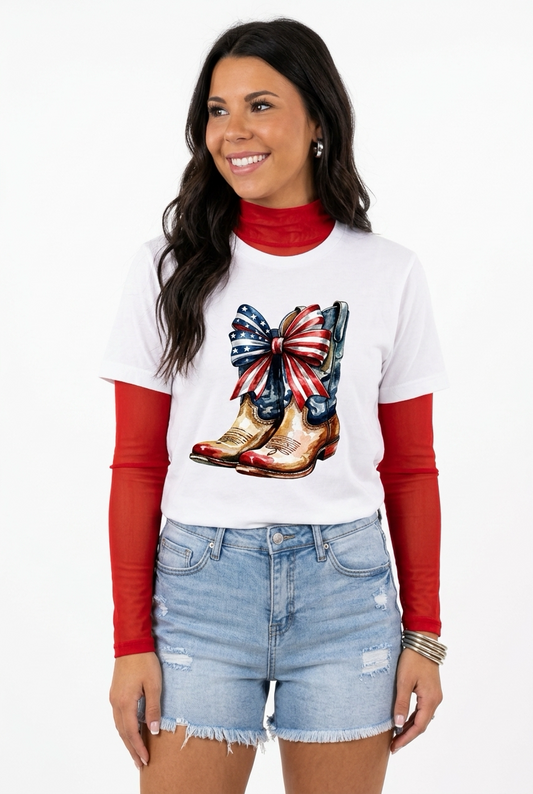 Stars, Stripes & Boots Tee
