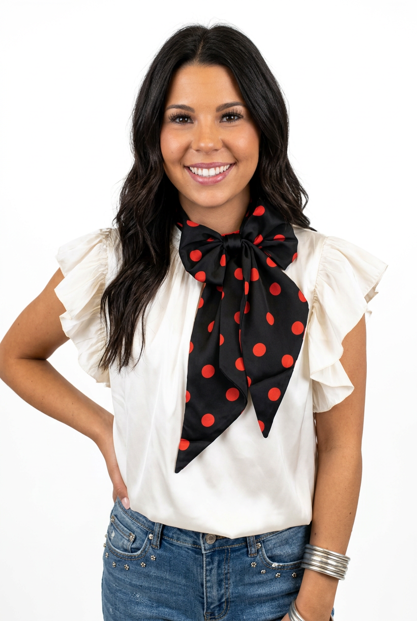 Black/Red Polka Dot Latigo