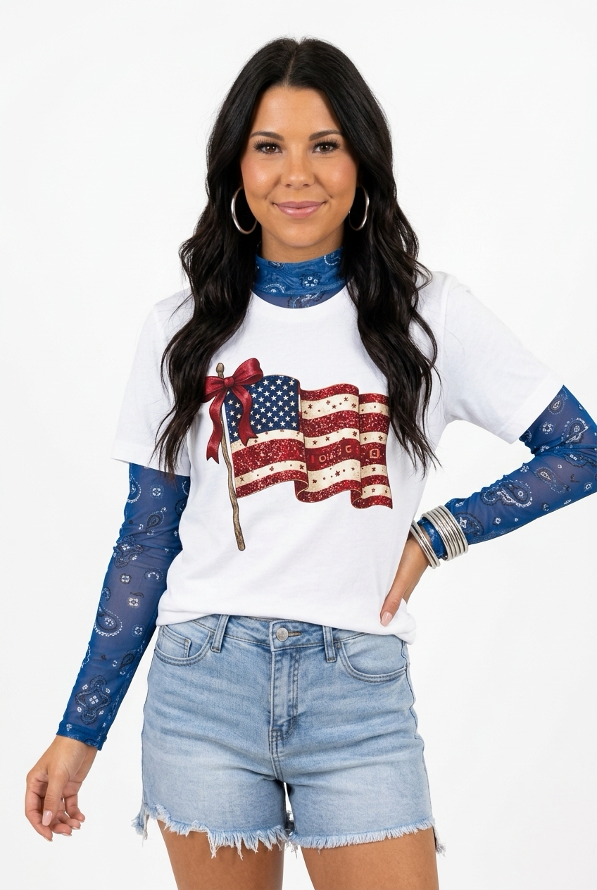 Western Bandana Flag Tee