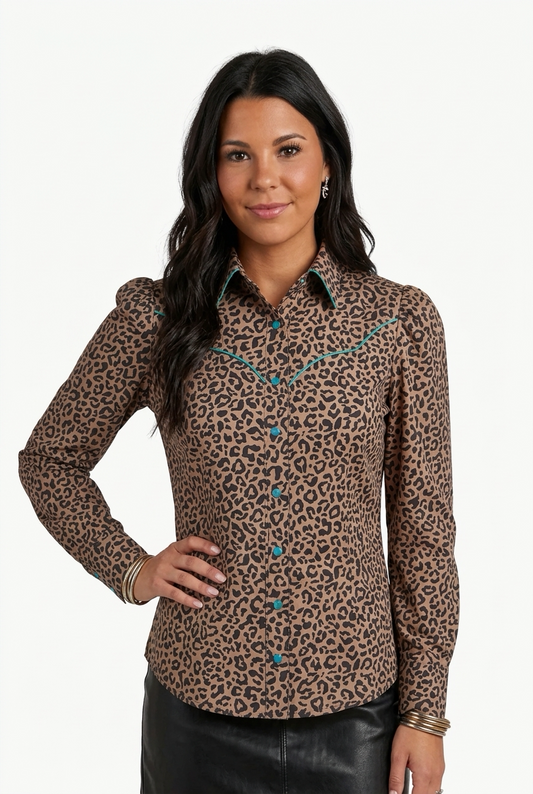 Wild Canyon Leopard Button Up