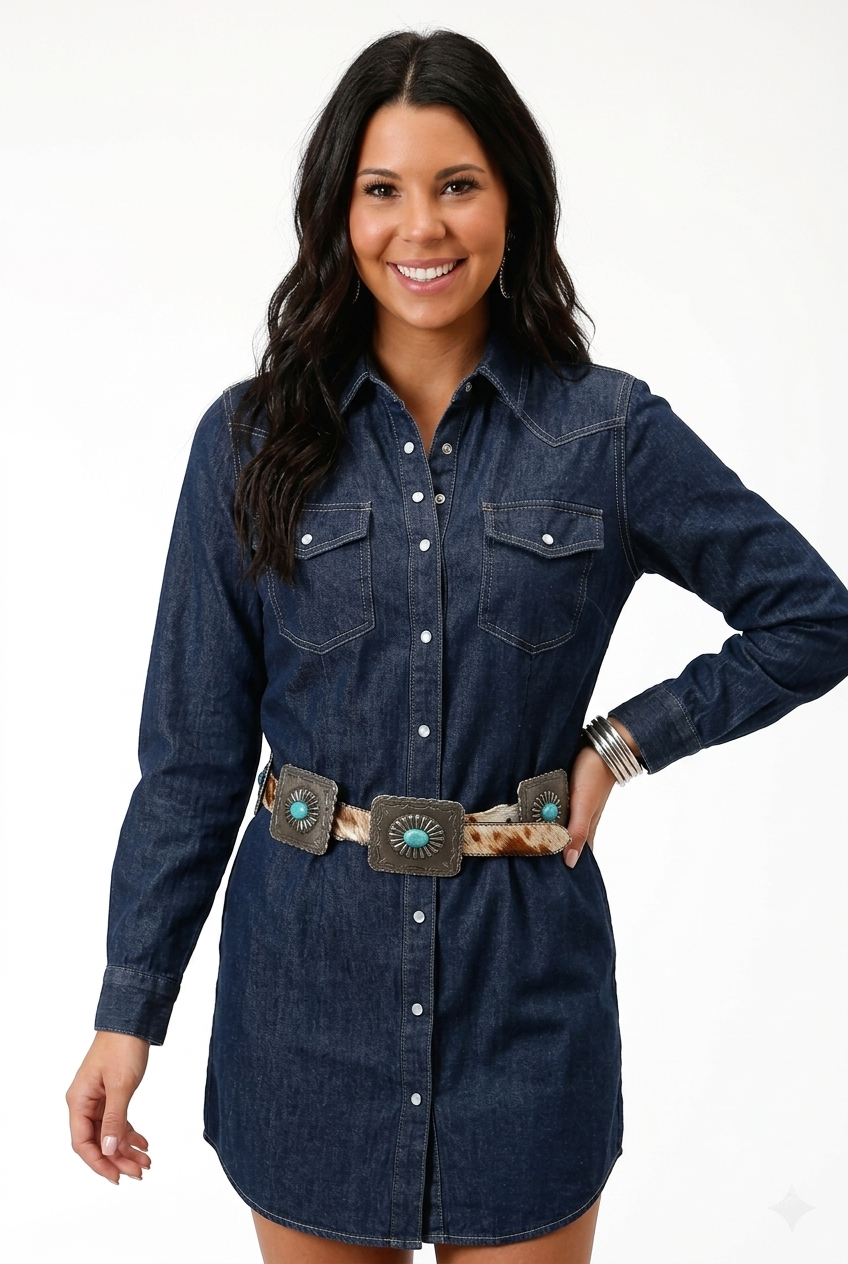 Midnight Rodeo Denim Dress