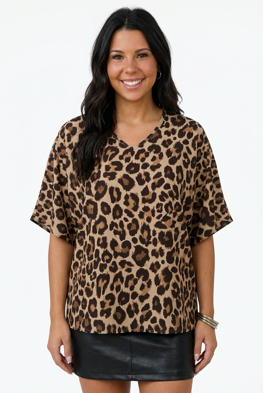 Leopard Wild Side Top