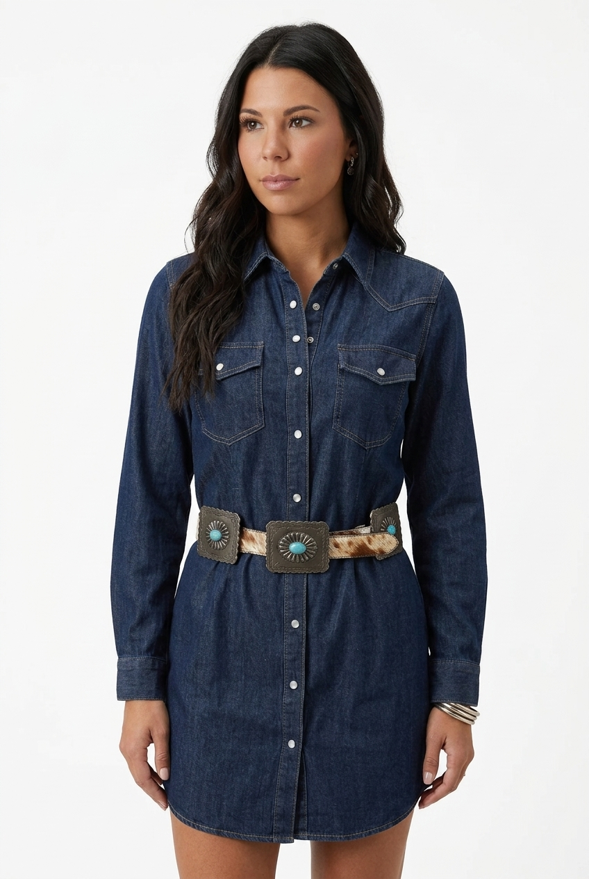 Midnight Rodeo Denim Dress