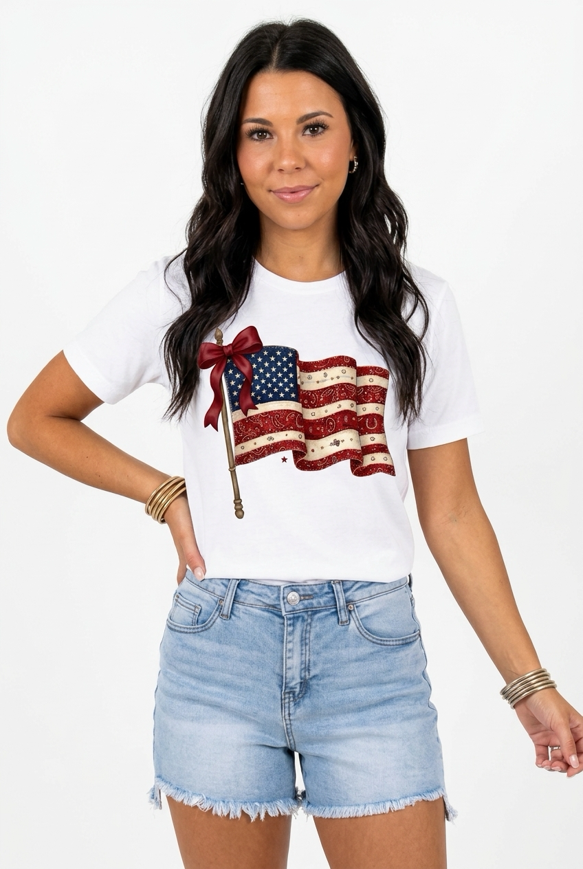 Western Bandana Flag Tee