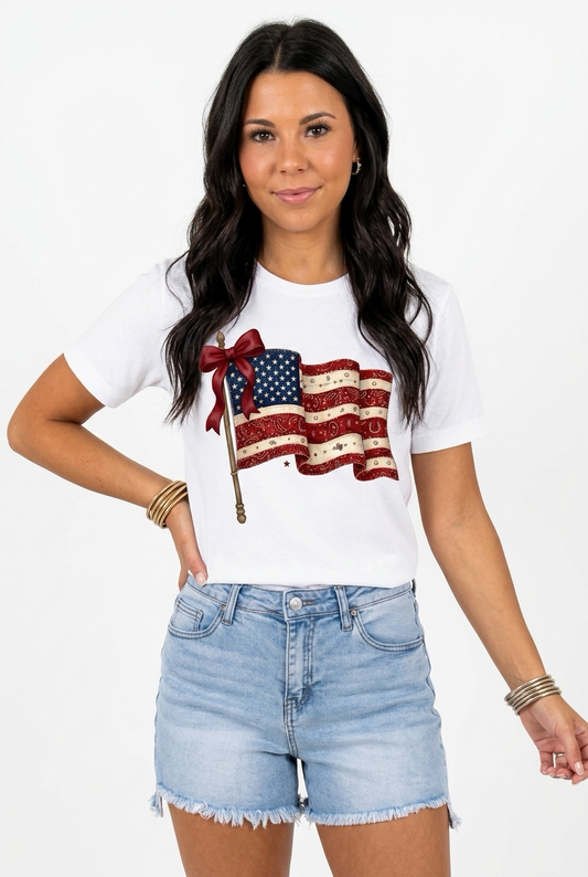 Western Bandana Flag Tee