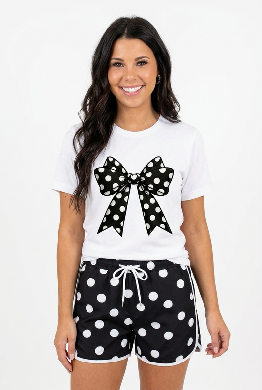 Polka Dot Bow Tee