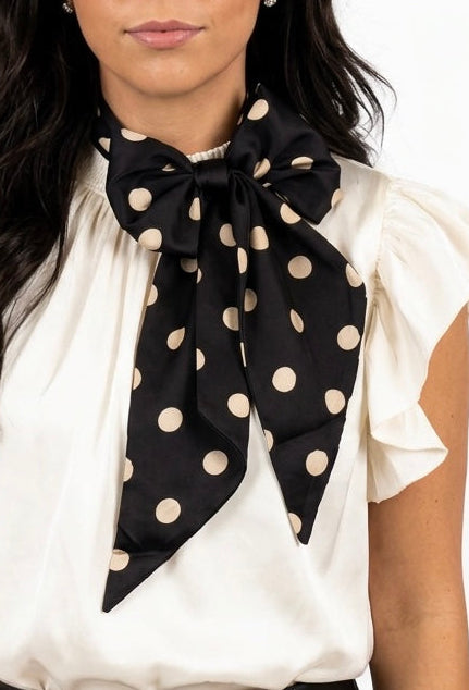 Black/Gold Polka Dot Latigo