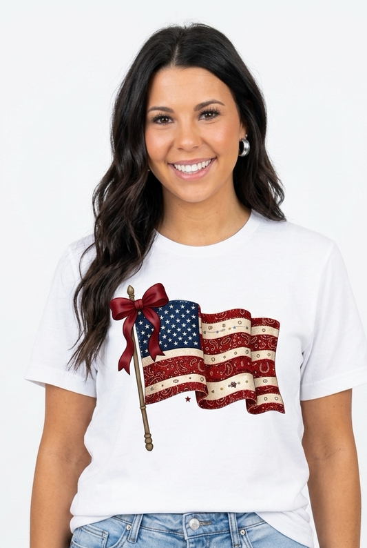 Western Bandana Flag Tee