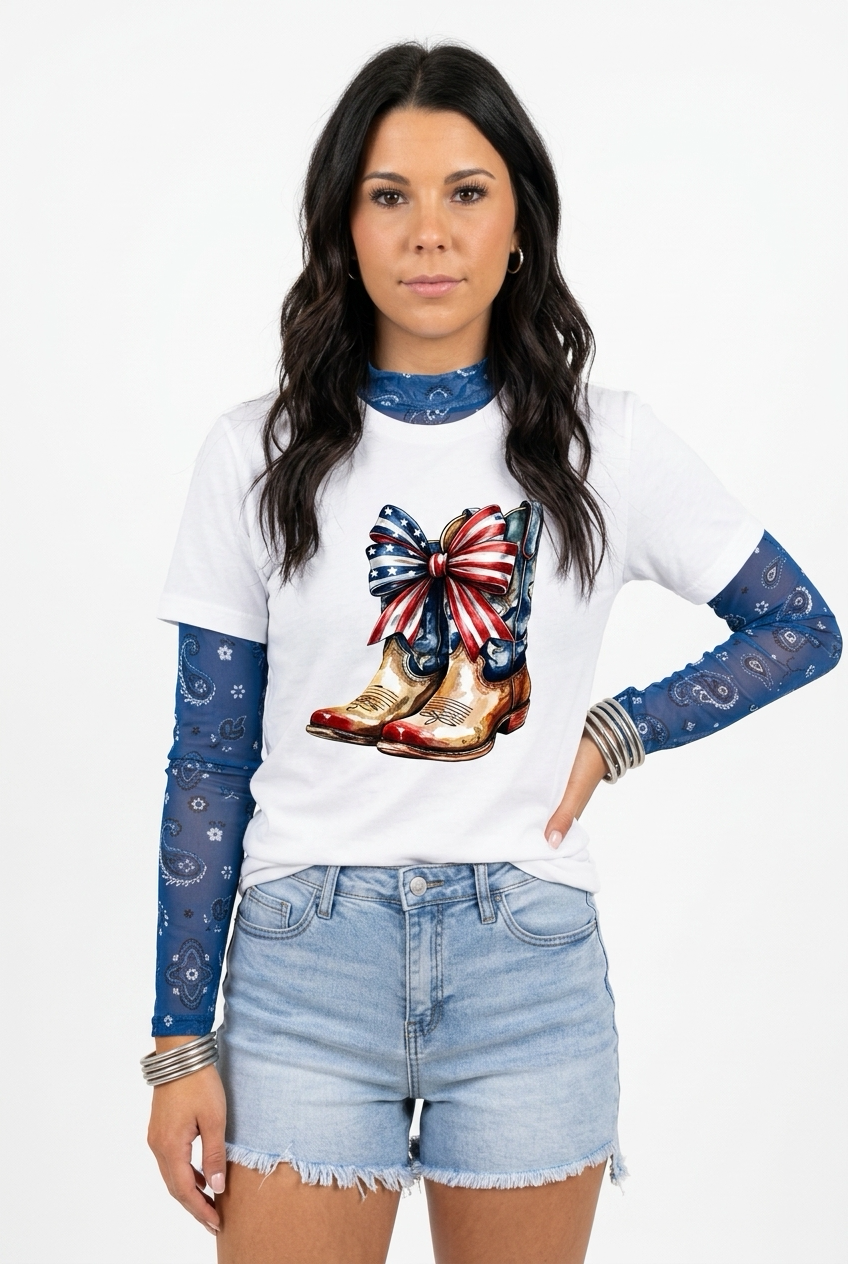 Stars, Stripes & Boots Tee