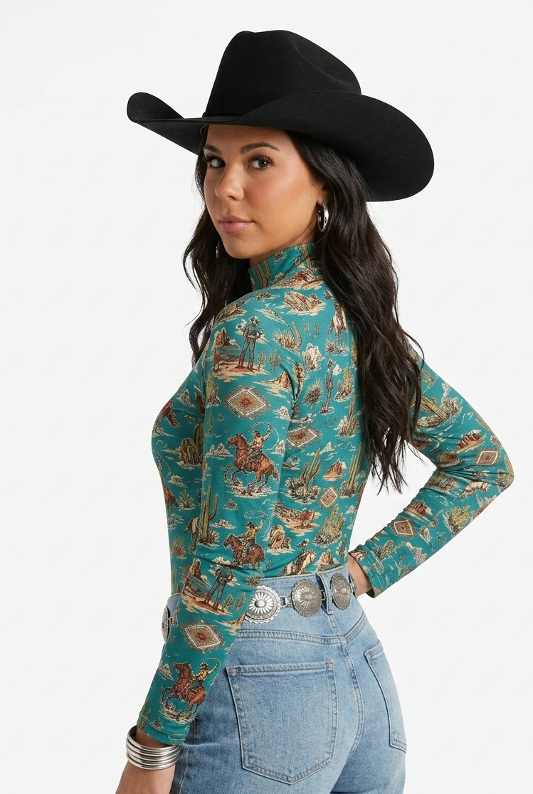 Cimarron Skies Mesh Top