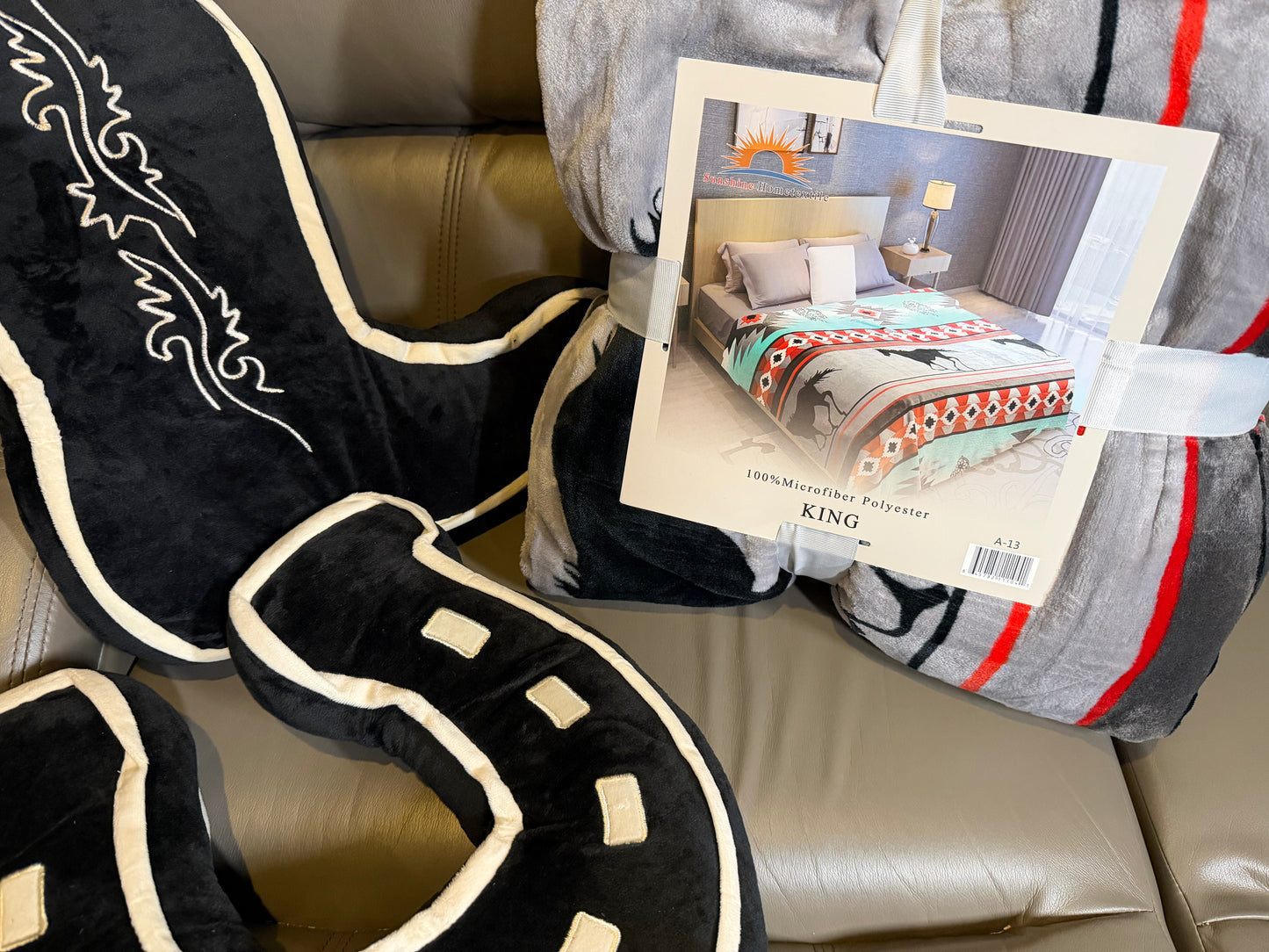 Southwest Horse King Size Blanket