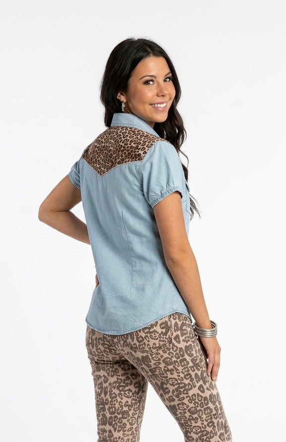 Ranch Kitty Pearl Snap Top