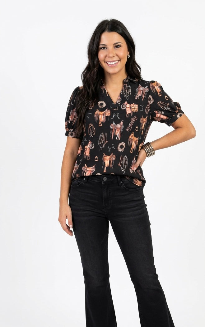 Saddle Room Top