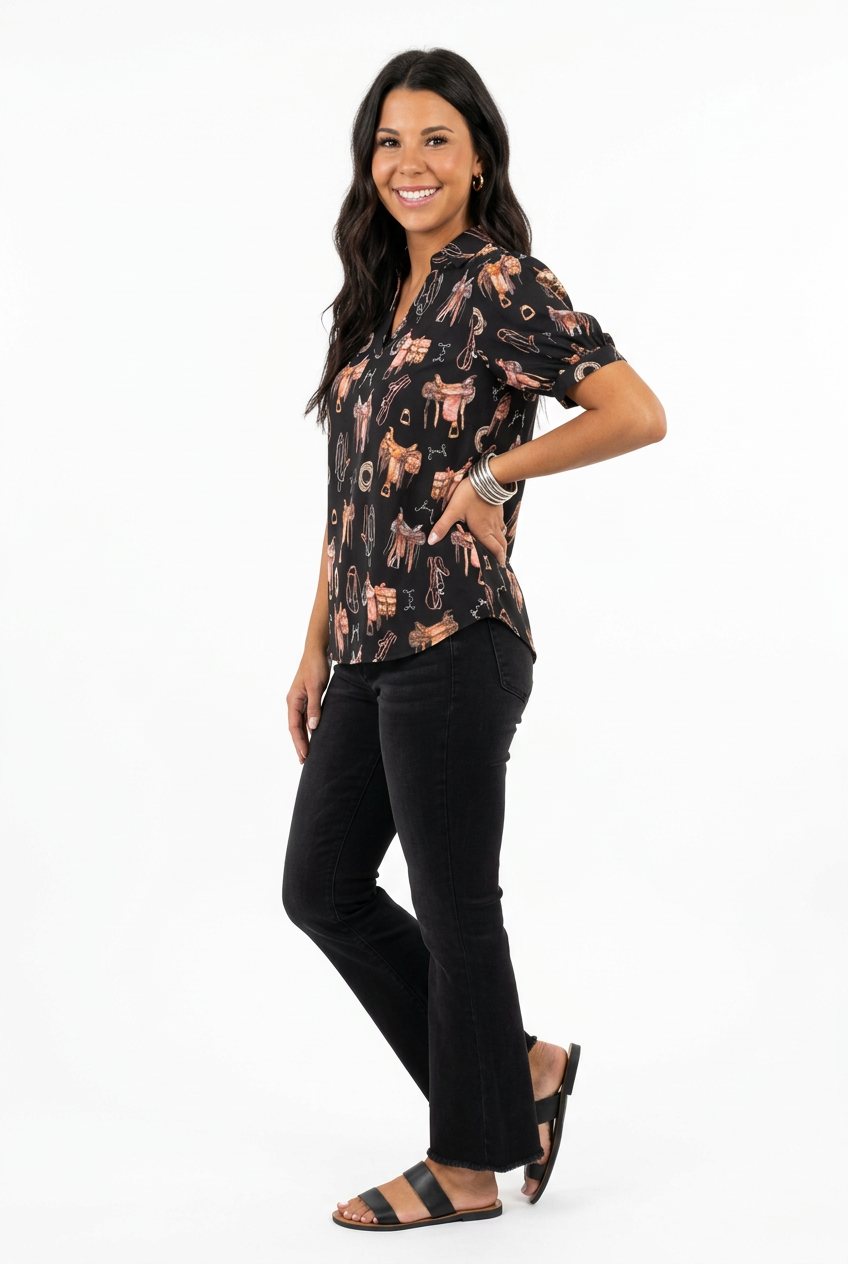 Saddle Room Top