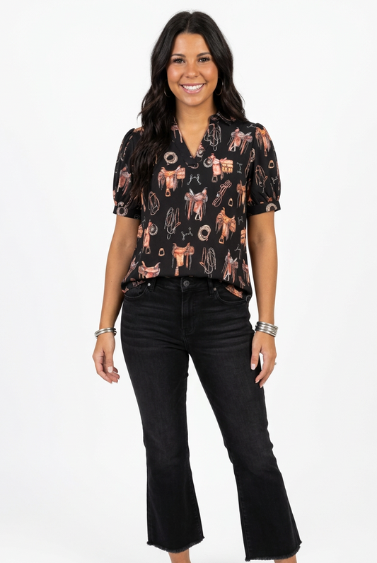 Saddle Room Top