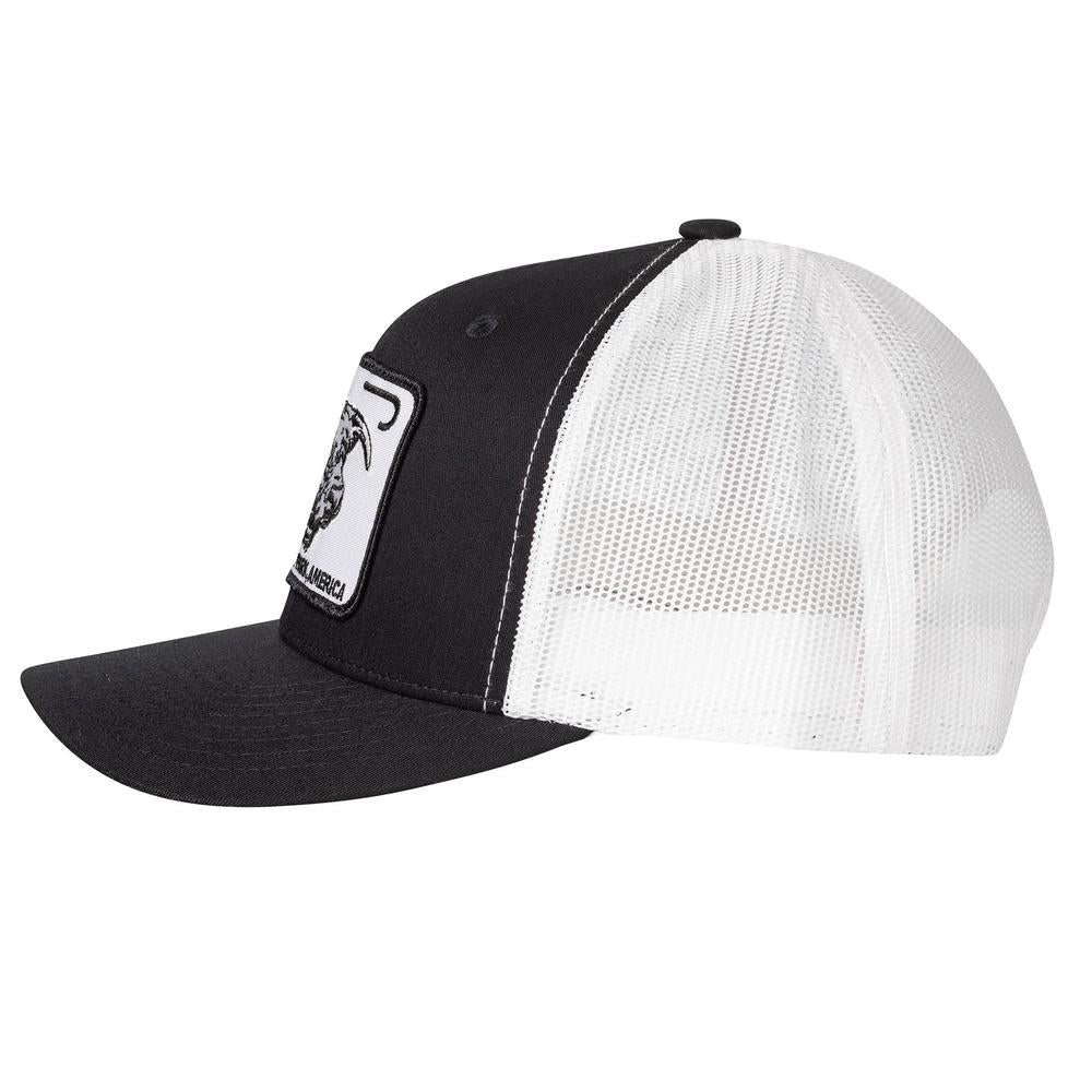 LJR Willow HQ Black & White Trucker