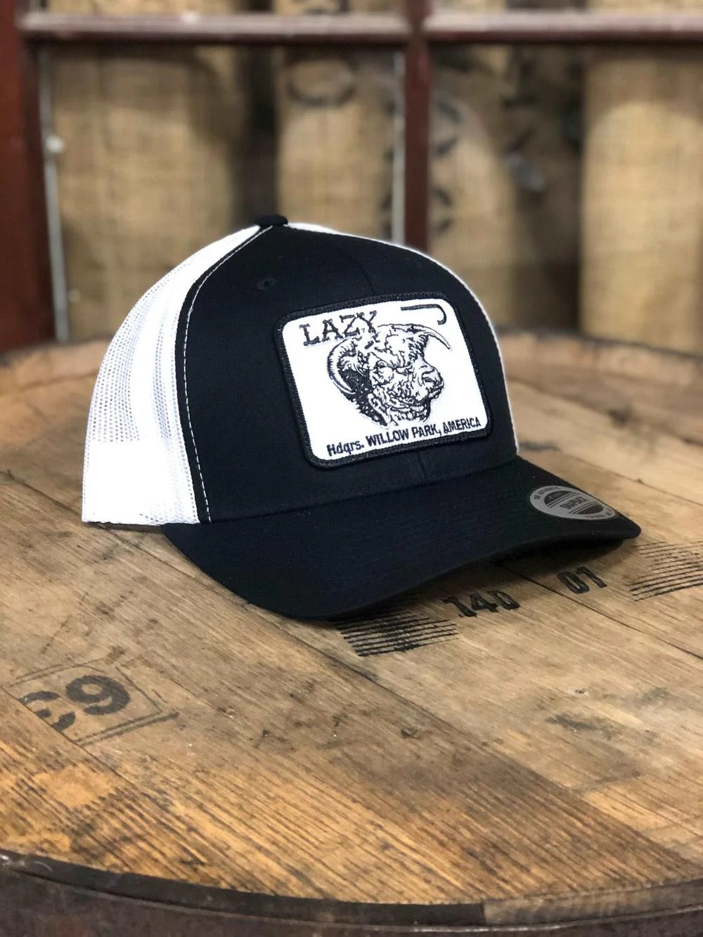 LJR Willow HQ Black & White Trucker