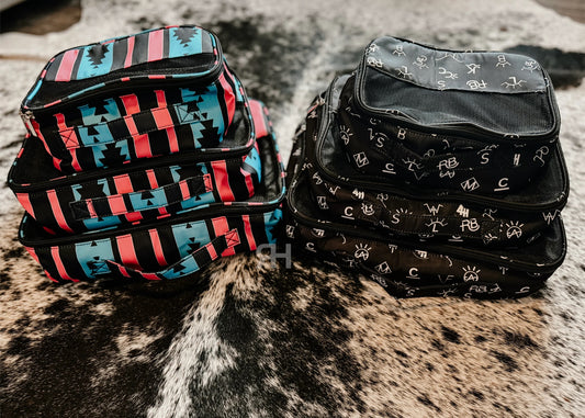 90s Aztec Packing Cubes Set