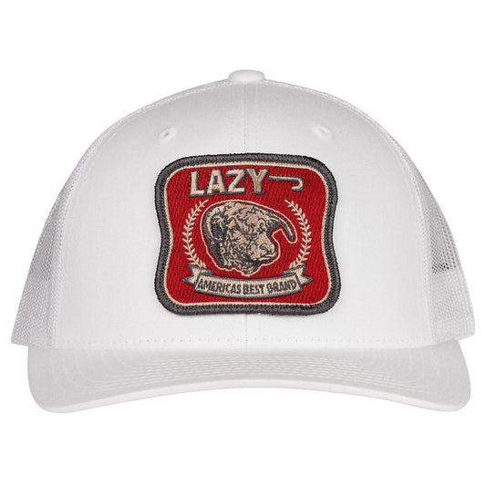 LJR White America's Best Brand Trucker