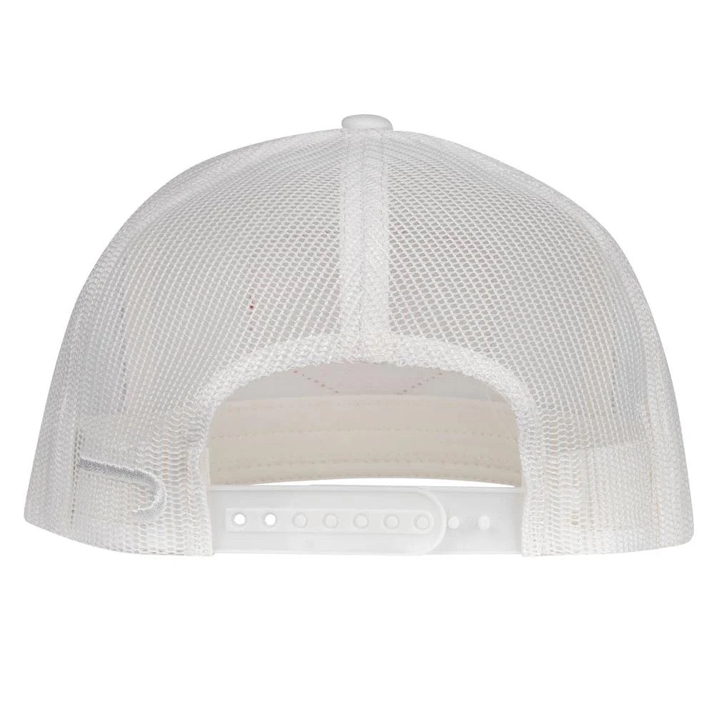 LJR White Red Ranch Trucker