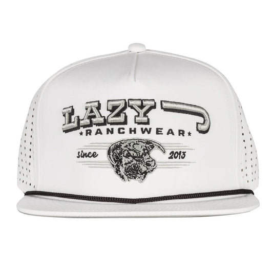 LJR White Bull Western Rope Trucker
