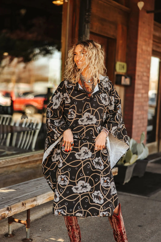 Buck Off Poncho Raincoat