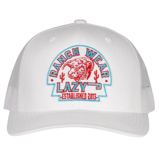 LJR White Arrowhead Trucker