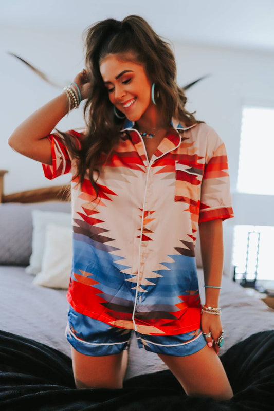 Womens Aztec Sleepware Set