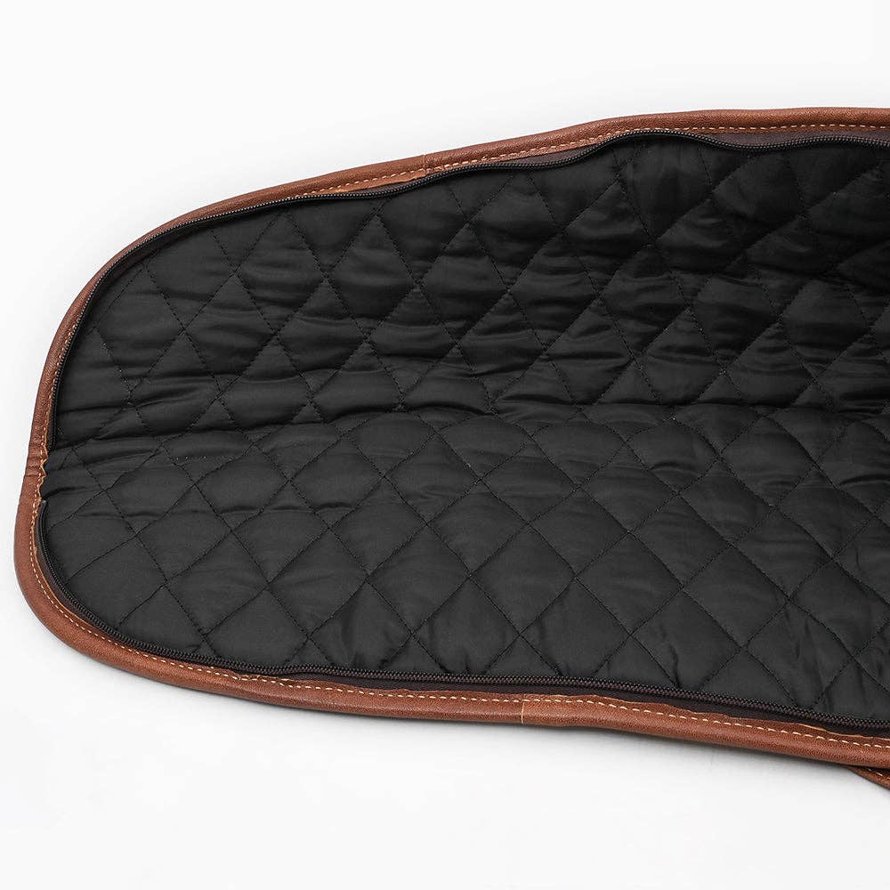 Gun Case Hair-On Hand Tooled Genuine Leather Western Bag