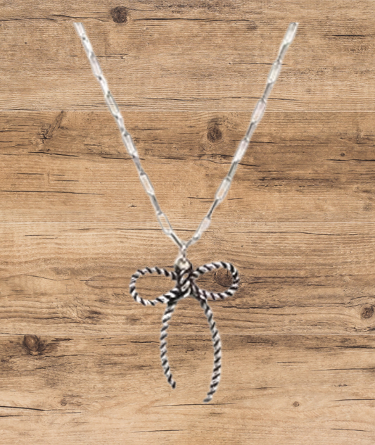Western Corded Wire Ribbon Necklace