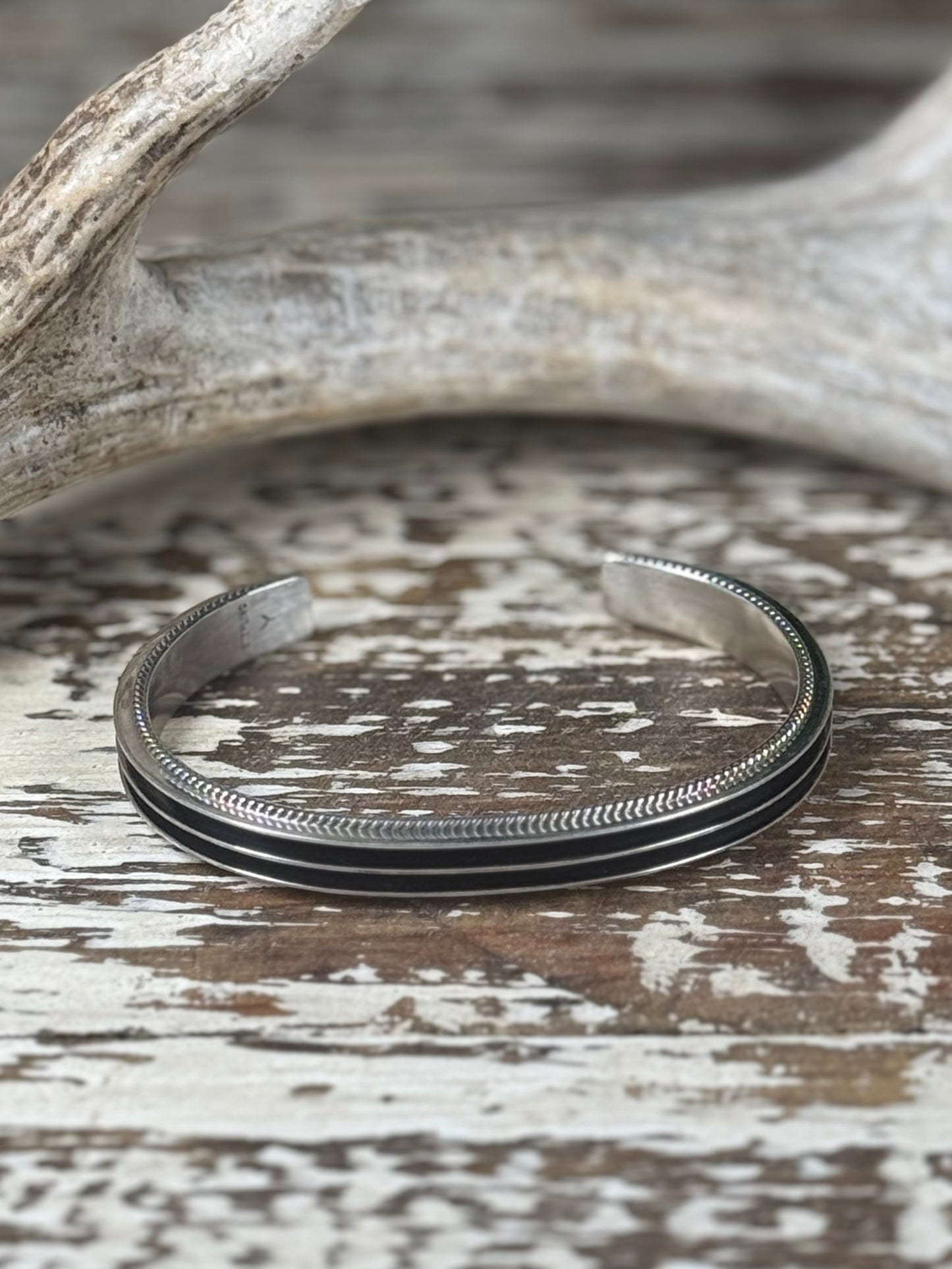 Francis Yazzie Navajo Sterling Silver Cuff Bracelet – Size 7
