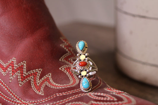 Navajo Zuni Handmade Andrew Vandever Ring Size 7