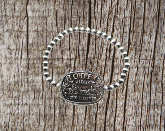 Western Rodeo Vibes Fashion Navajo Pearl Stretch Bracelet